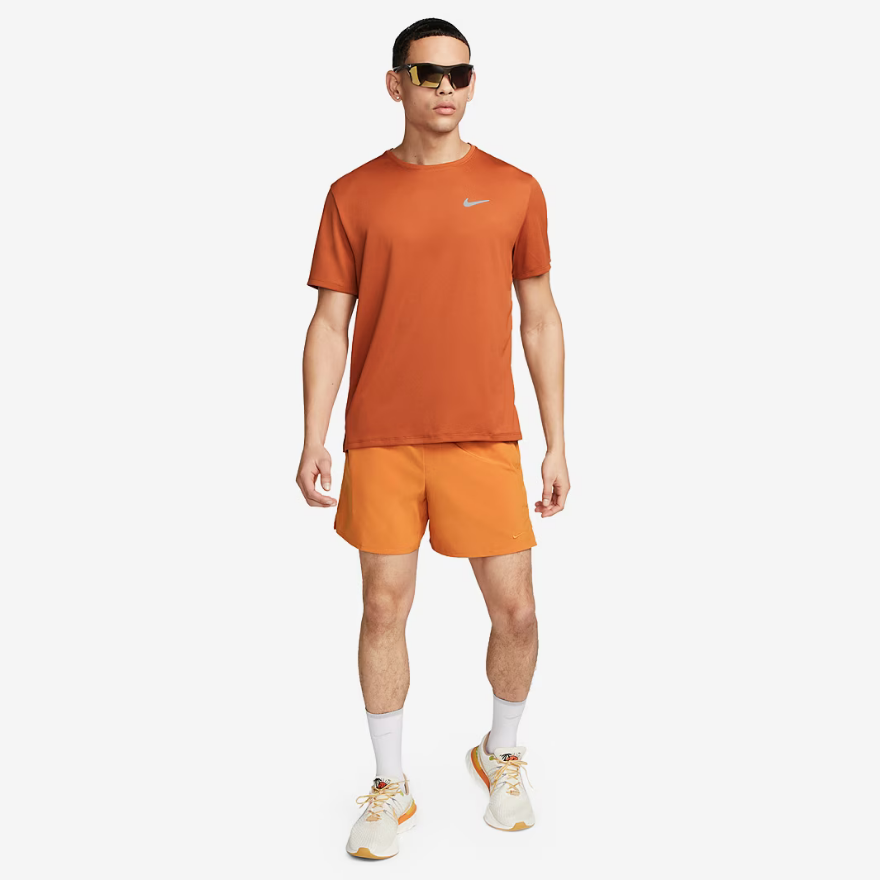 Nike Dri-FIT UV Miler T-ShirtDark Russet/Reflective Silv