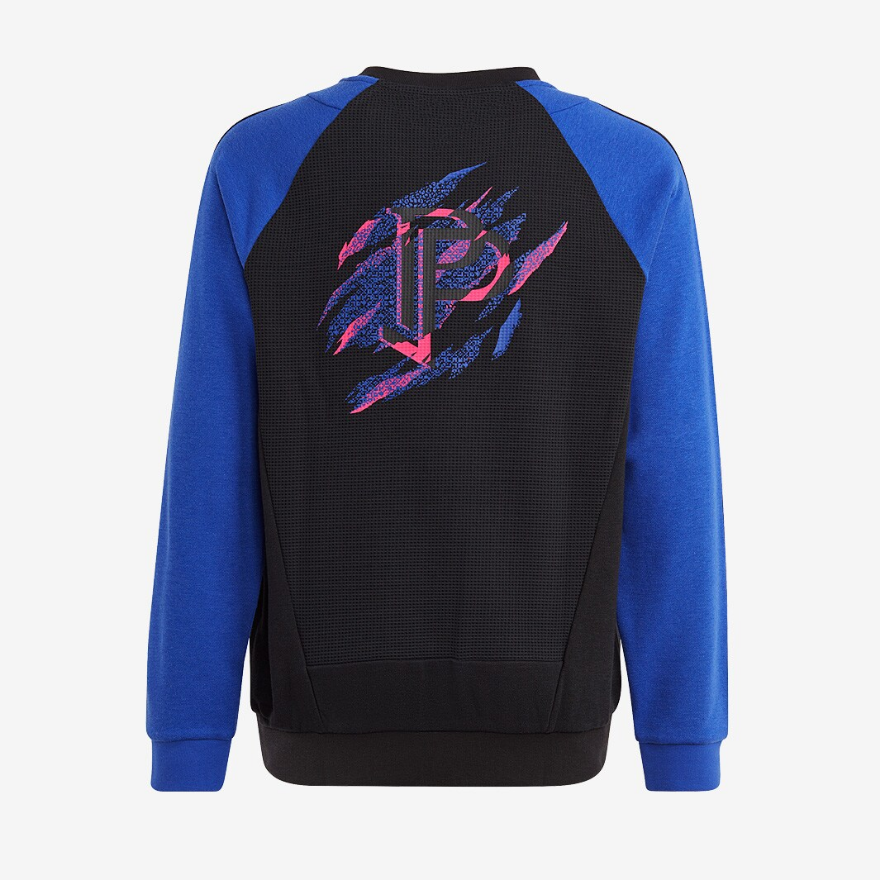 adidas Kids Paul Pogba Crewneck - Lucid Blue/Black