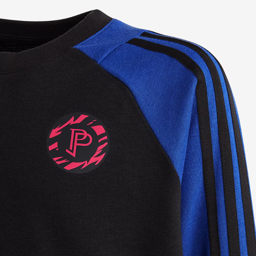 adidas Kids Paul Pogba Crewneck - Lucid Blue/Black