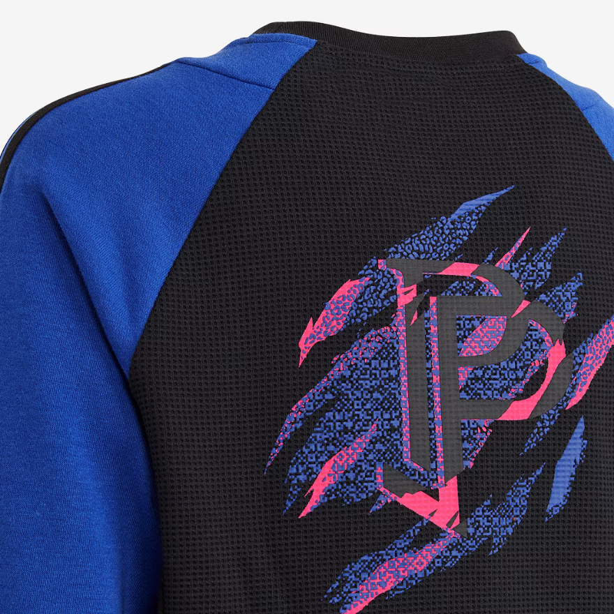 adidas Kids Paul Pogba Crewneck - Lucid Blue/Black