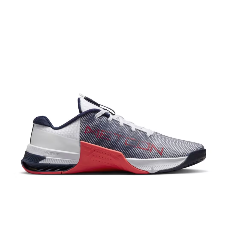 Nike Metcon 8White/Obsidian-Bright Crimson