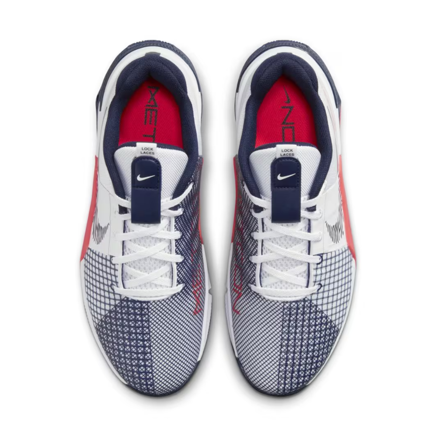 Nike Metcon 8White/Obsidian-Bright Crimson