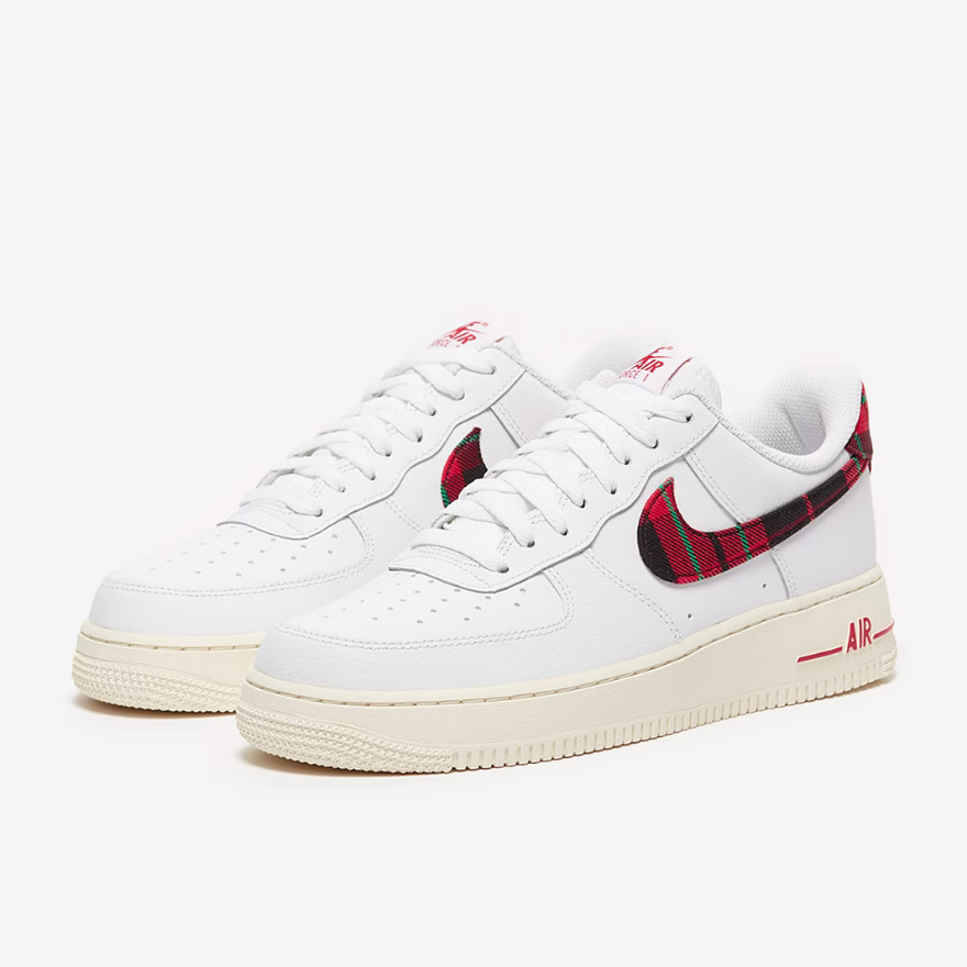 Nike Sportswear Air Force 1 07 LV8 - White/University Red/Stadium Green