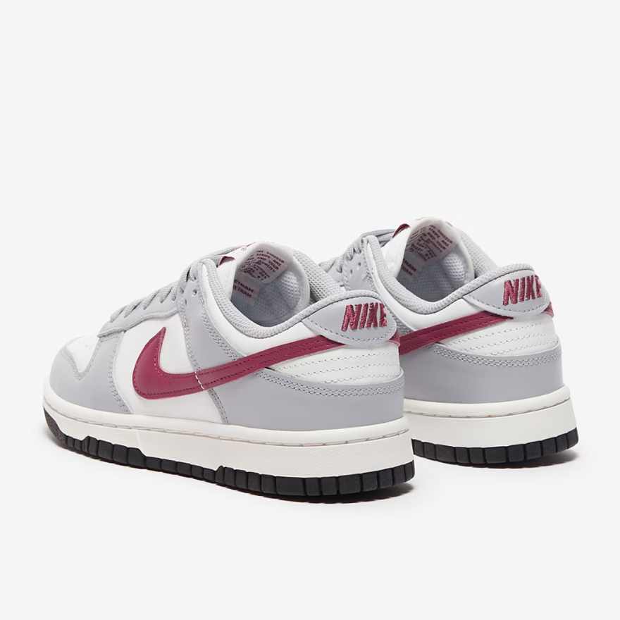 Nike Sportswear Womens Dunk LowSummit White/Rosewood/Wolf Grey/Black