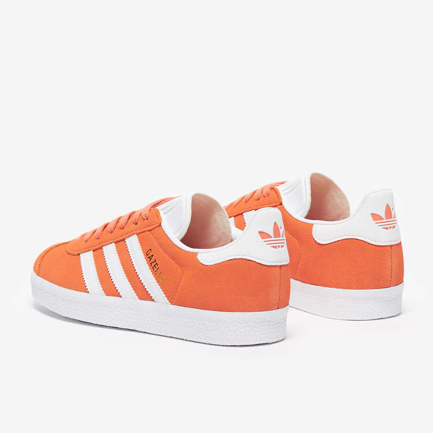 adidas Originals Womens Gazelle - Sun Orange/Ftw White/Gold Metallic