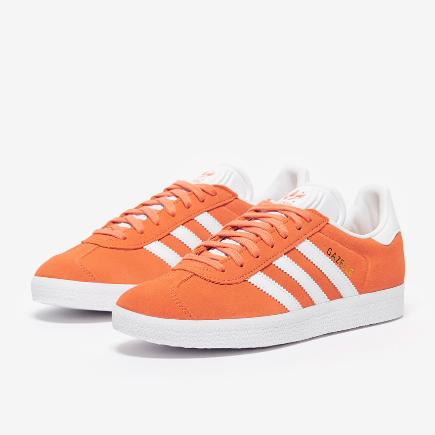 adidas Originals Womens Gazelle - Sun Orange/Ftw White/Gold Metallic