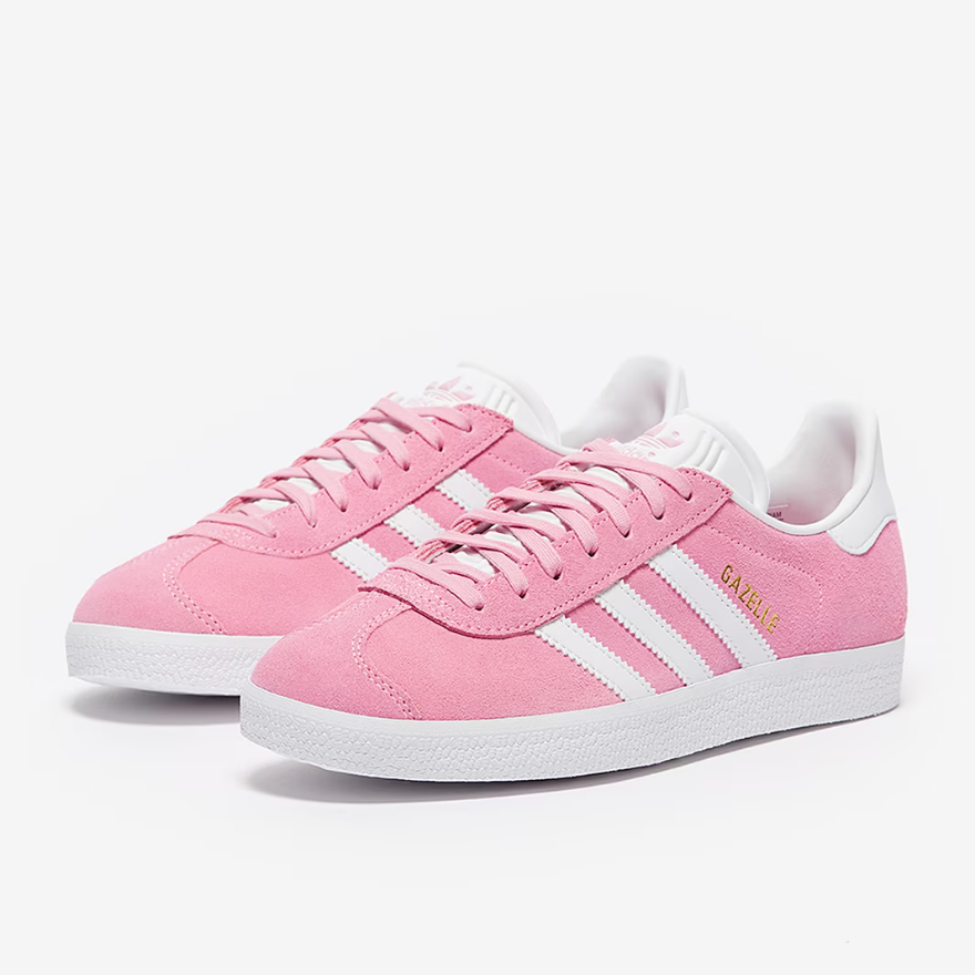 adidas Originals Womens GazelleFtw White/Pink Glow/Gold Metallic