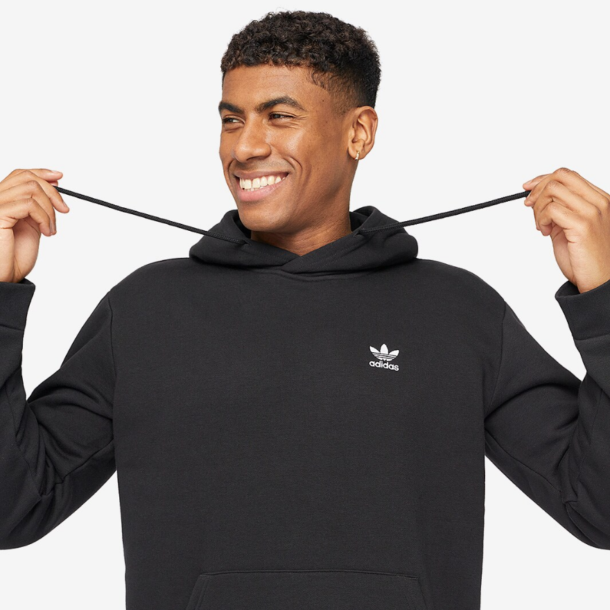 adidas Originals Trefoil Essentials Hoodie - Black