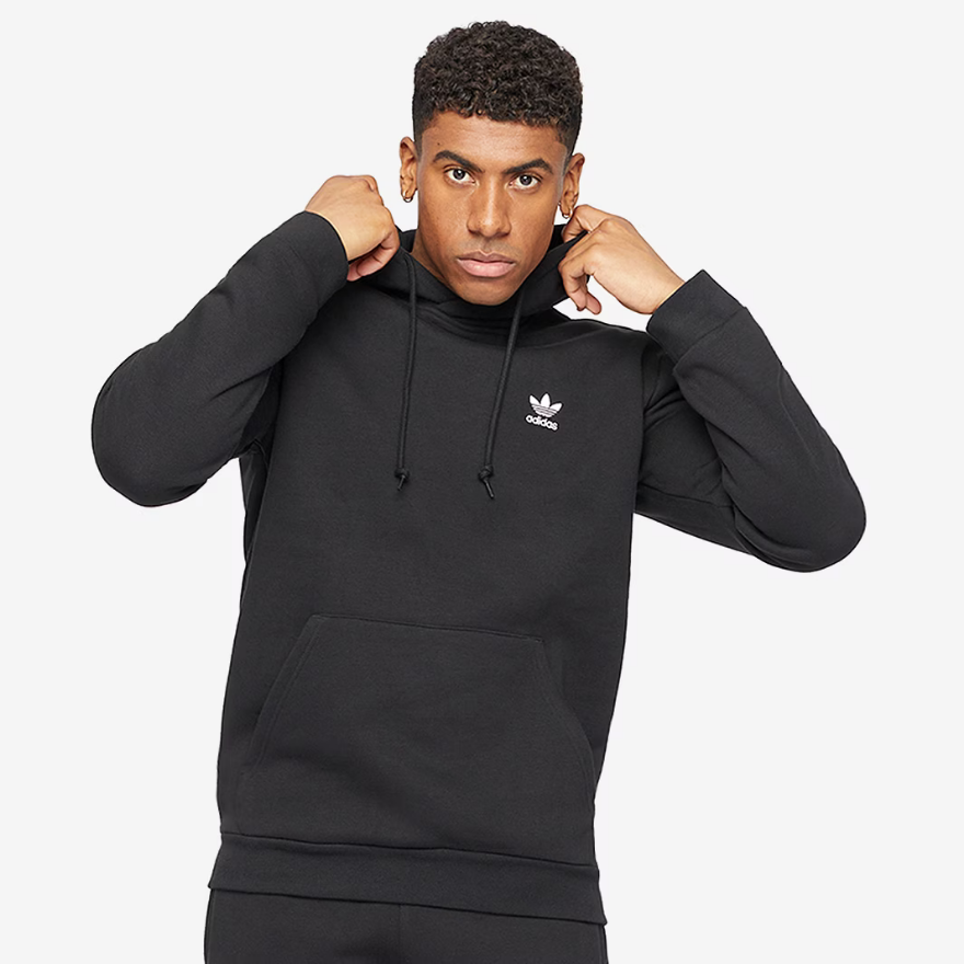 adidas Originals Trefoil Essentials Hoodie - Black