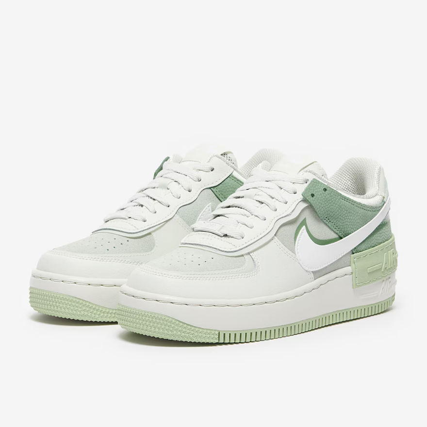 Nike Sportswear Womens Air Force 1 ShadowSpruce Aura/White/Pistachio Frost