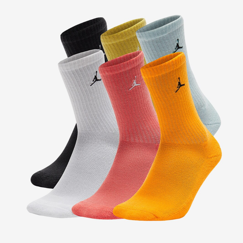 Jordan Kids Everyday Essentials Crew Socks 6 Pack (4-11 Yrs)