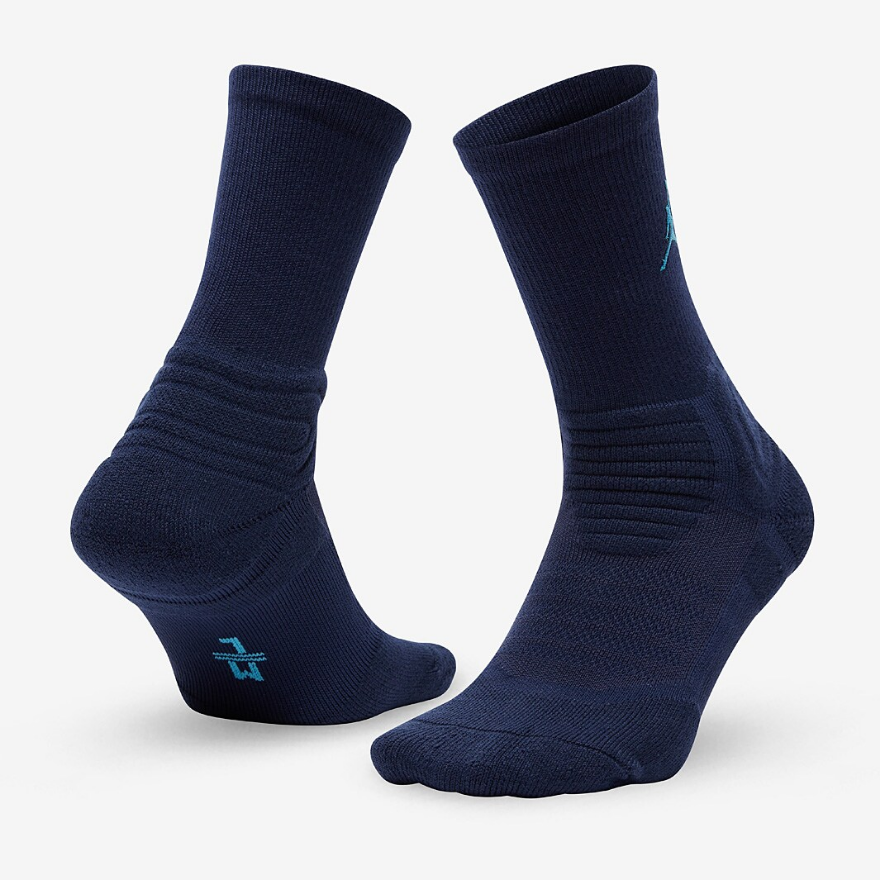 Jordan Flight Crew SocksMidnight Navy/Baltic Blue