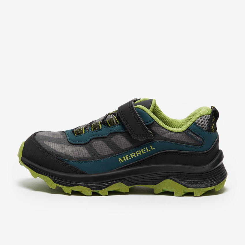 Merrell Older Kids Moab Speed Low A/C Waterproof (GS)Deep Green/Black