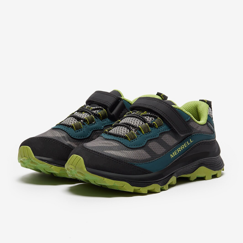 Merrell Older Kids Moab Speed Low A/C Waterproof (GS)Deep Green/Black