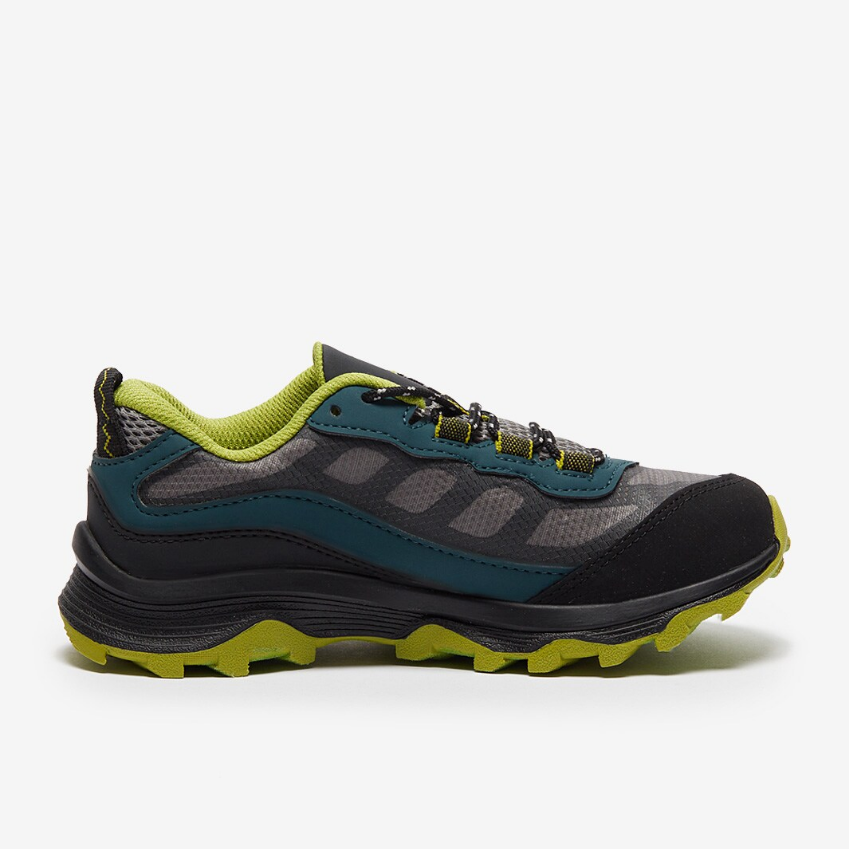 Merrell Older Kids Moab Speed Low Waterproof (GS)Deep Green/Black