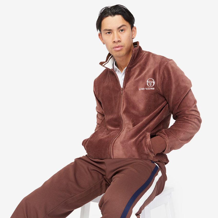 Sergio Tacchini Boris Ribbed Velour Track Top