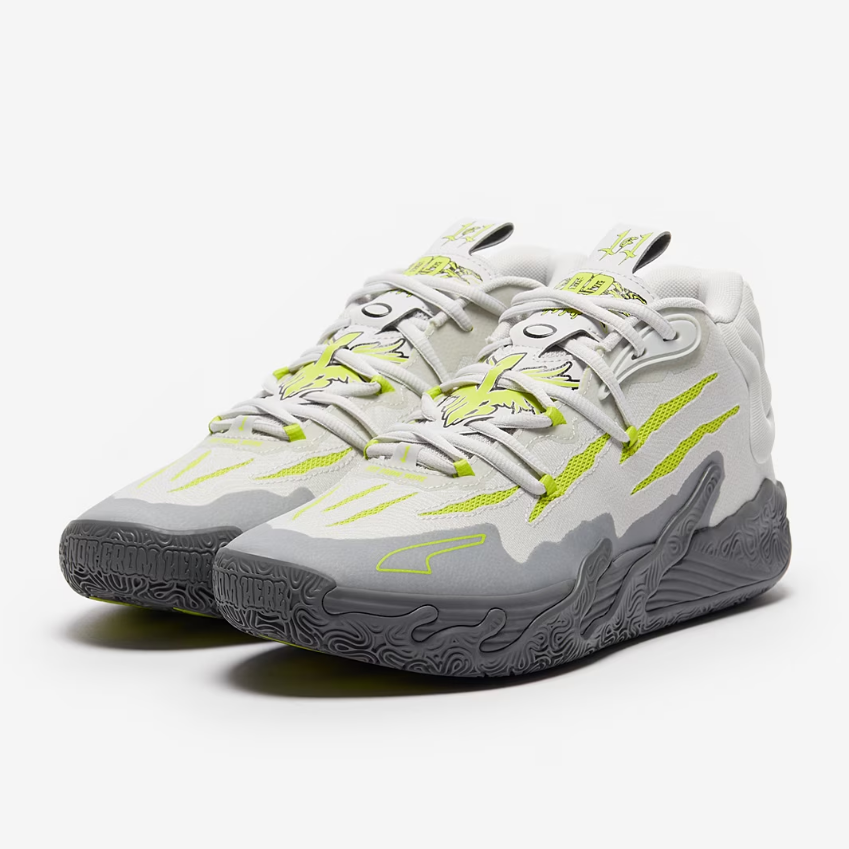 Puma MB.03Feather Grey/Lime Smash