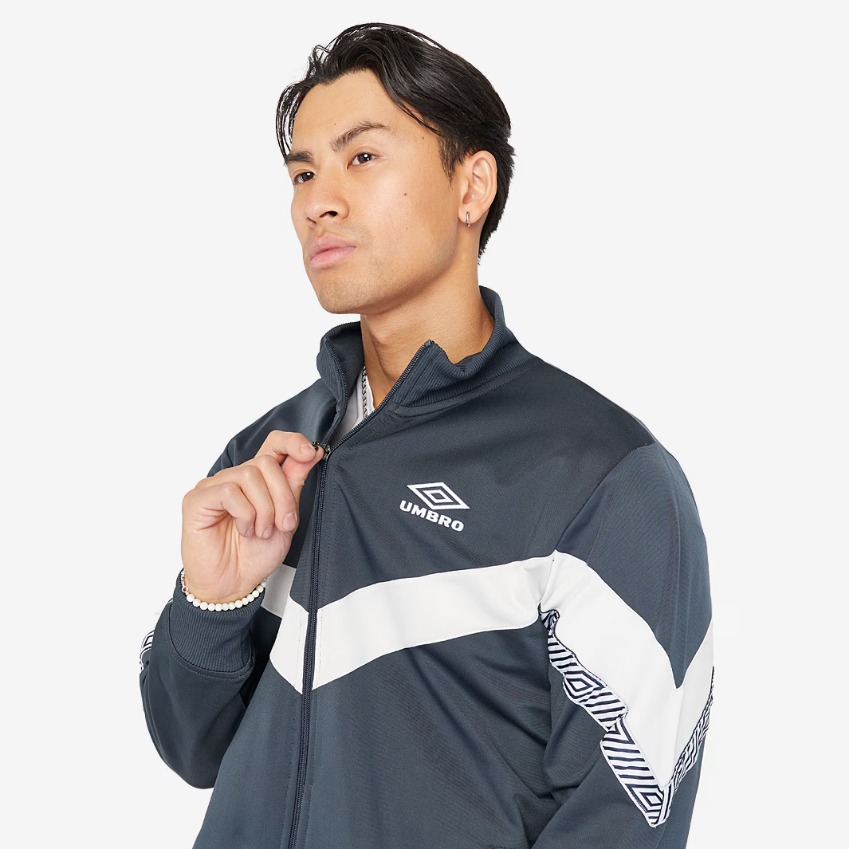 Umbro Sports Style Club Tricot JacketNimbus Cloud/Colleigate Blue