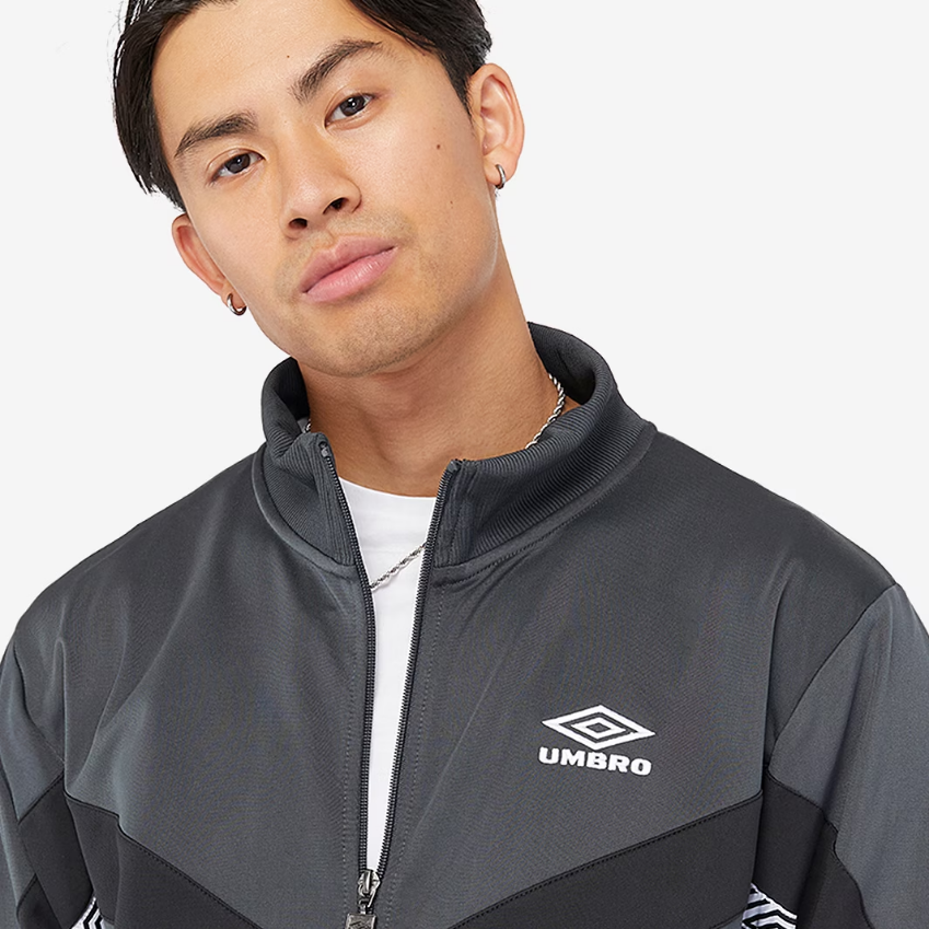 Umbro Sports Style Club Tricot JacketWoodland Grey/Black