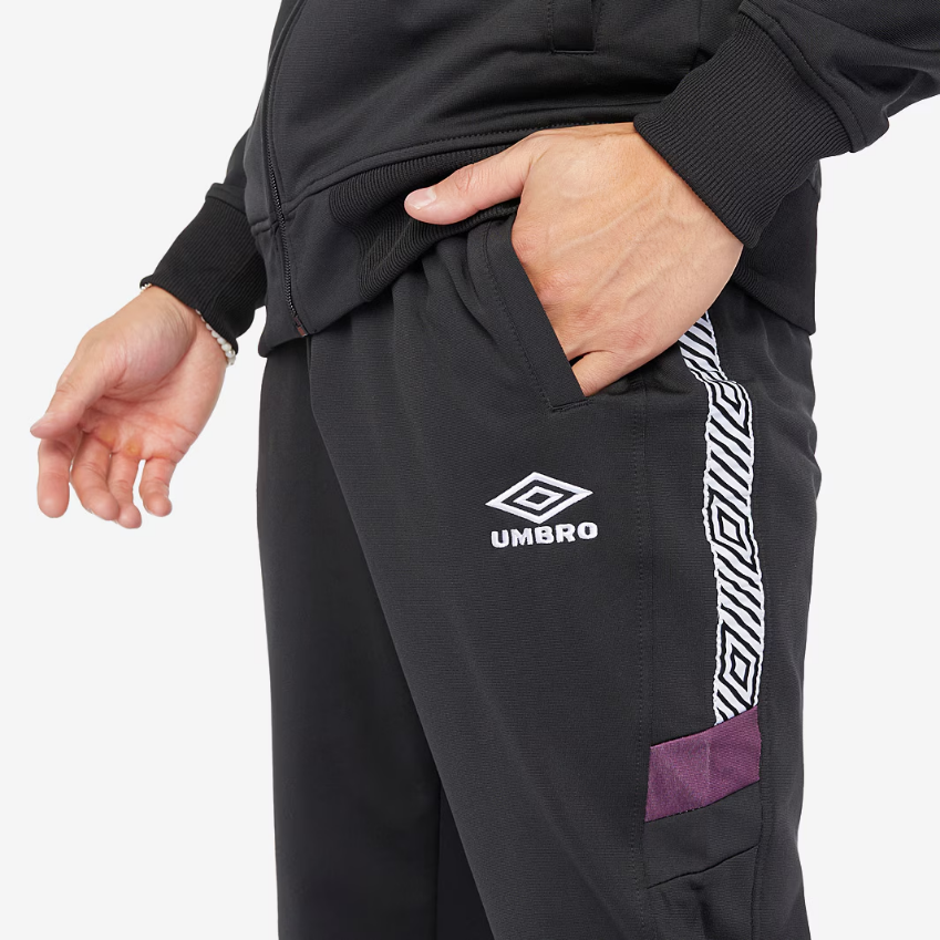 Umbro Sports Style Club Tricot PantsBlack/Potent Purple