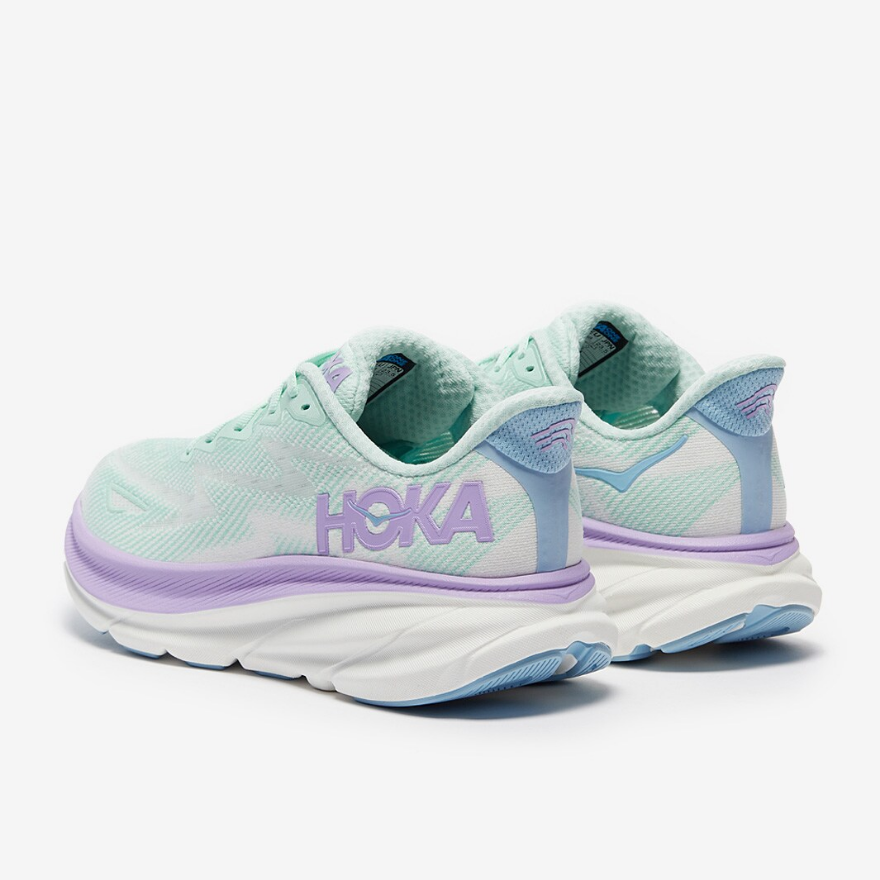 Hoka Womens Clifton 9Sunlit Ocean/Lilac Mist