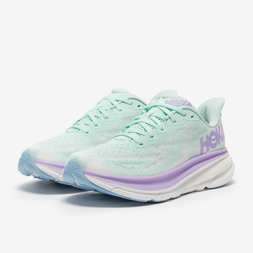 Hoka Womens Clifton 9Sunlit Ocean/Lilac Mist