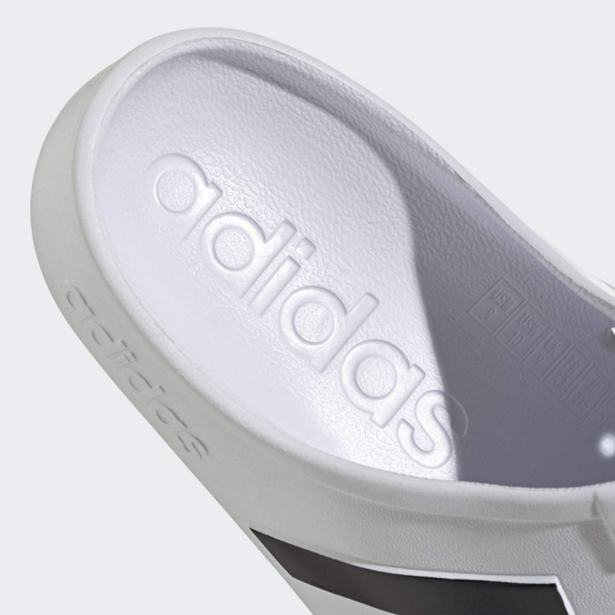 adidas Adilette Clogs - Cloud White/Core Black/Cloud White