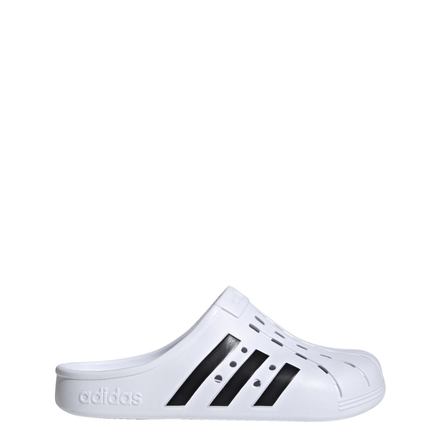 adidas Adilette Clogs - Cloud White/Core Black/Cloud White