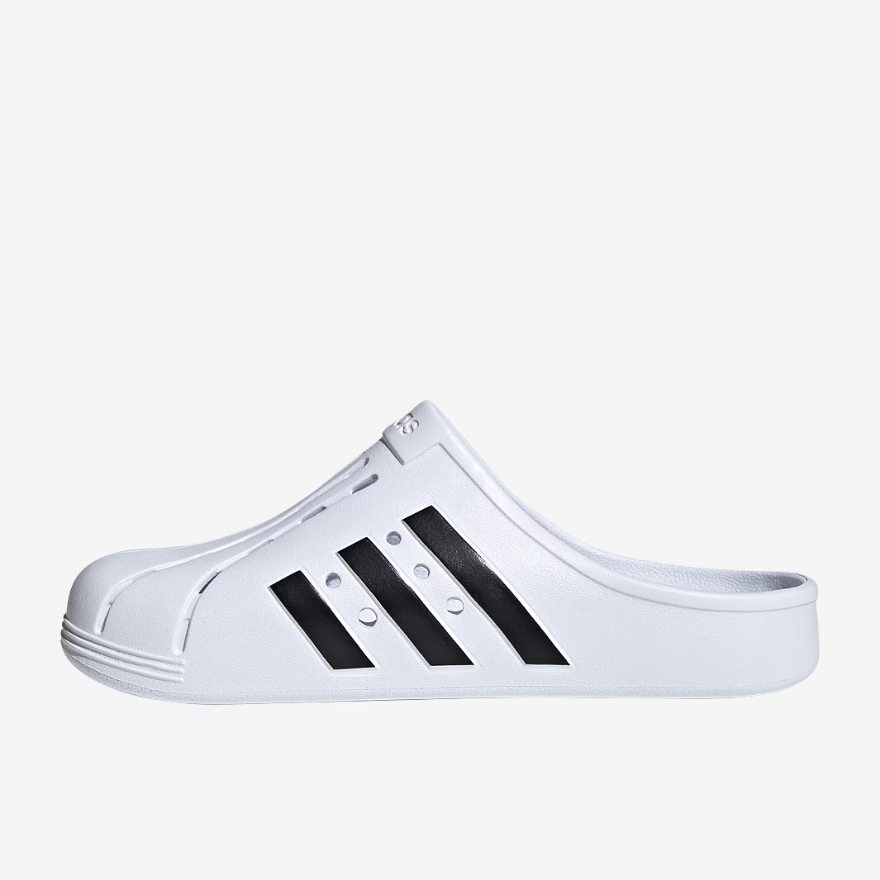 adidas Adilette Clogs - Cloud White/Core Black/Cloud White