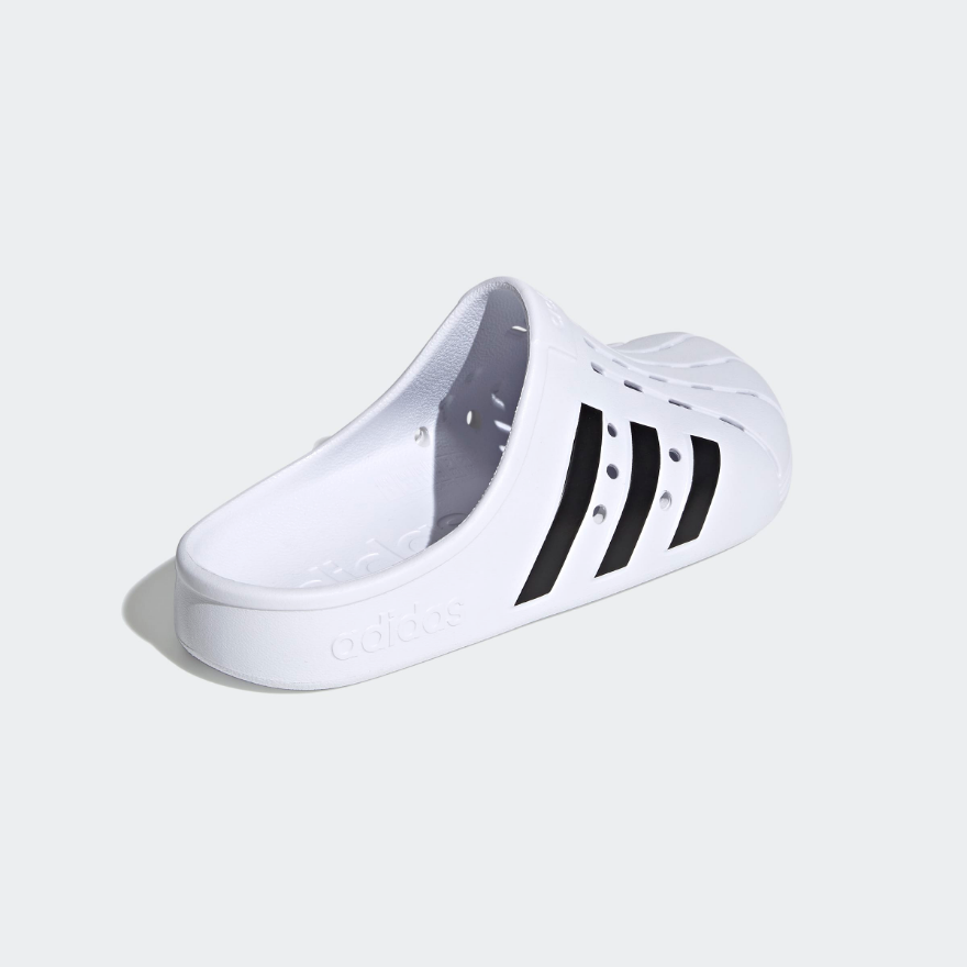 adidas Adilette Clogs - Cloud White/Core Black/Cloud White