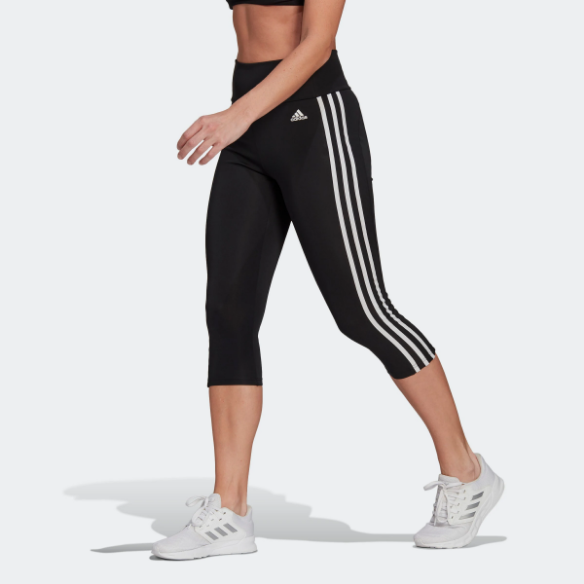 Designed To Move High-Rise 3-Stripes 3/4 Sport Leggings