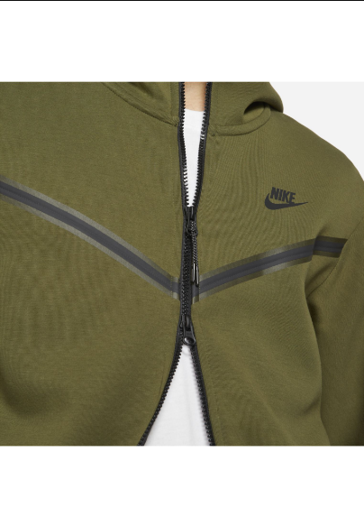 Nike Sportswear Tech Fleece Hoodie - Rough Green/Black