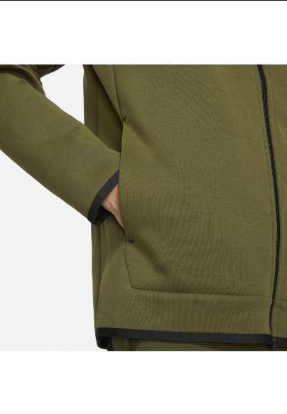 Nike Sportswear Tech Fleece Hoodie - Rough Green/Black