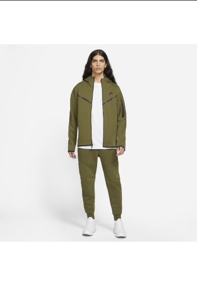 Nike Sportswear Tech Fleece Hoodie - Rough Green/Black