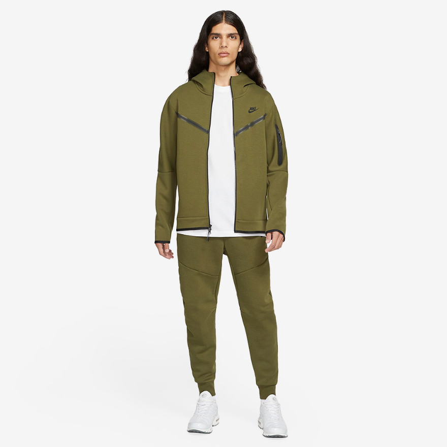 Nike Sportswear Tech Fleece Hoodie - Rough Green/Black