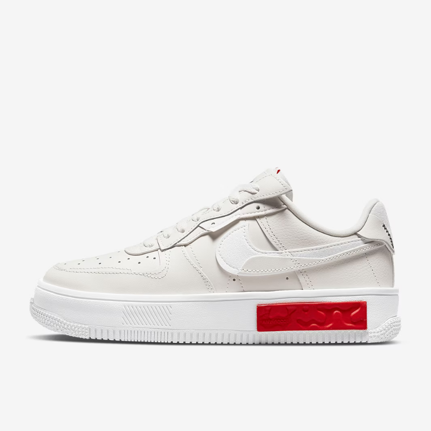 Nike Sportswear Womens Air Force 1 Fontanka - Phantom/White/University Red