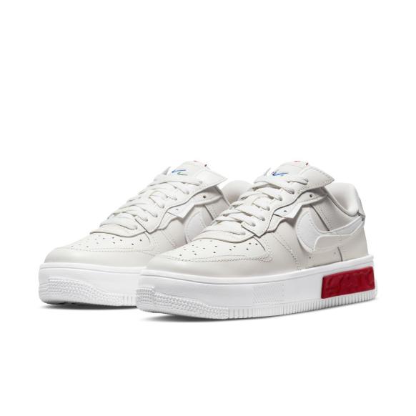 Nike Sportswear Womens Air Force 1 Fontanka - Phantom/White/University Red