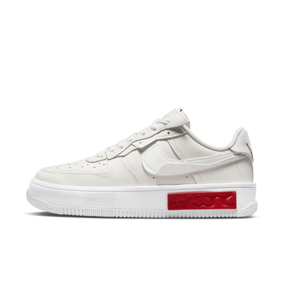 Nike Sportswear Womens Air Force 1 Fontanka - Phantom/White/University Red