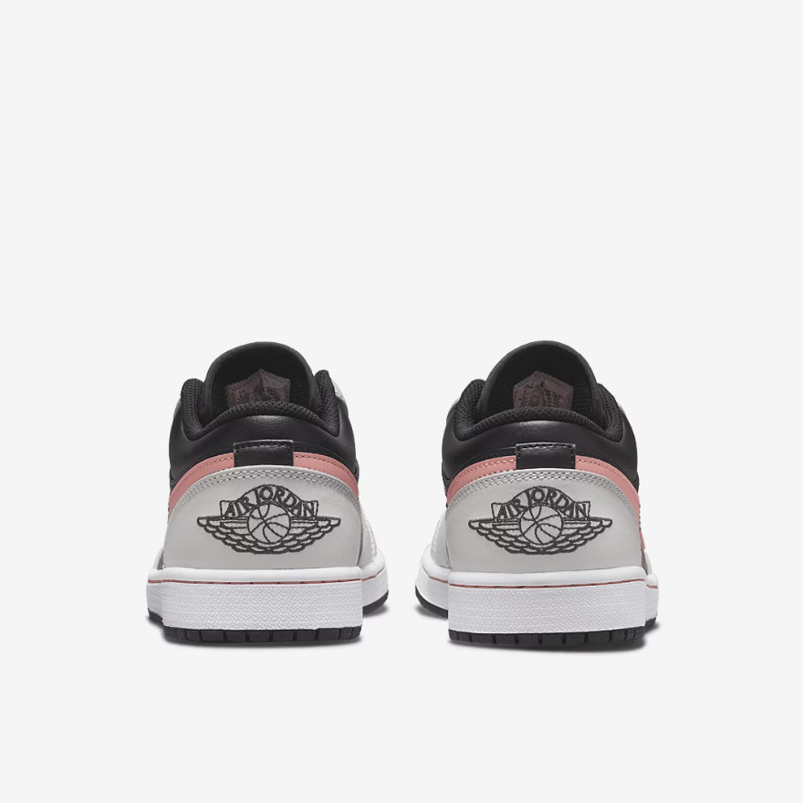Air Jordan 1 LowBlack/Bleached Coral/Grey Fog/White