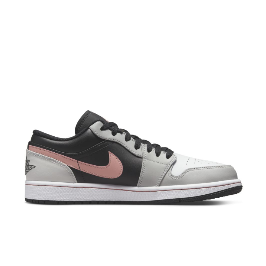 Air Jordan 1 LowBlack/Bleached Coral/Grey Fog/White
