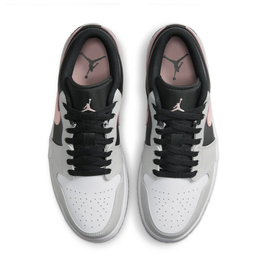 Air Jordan 1 LowBlack/Bleached Coral/Grey Fog/White