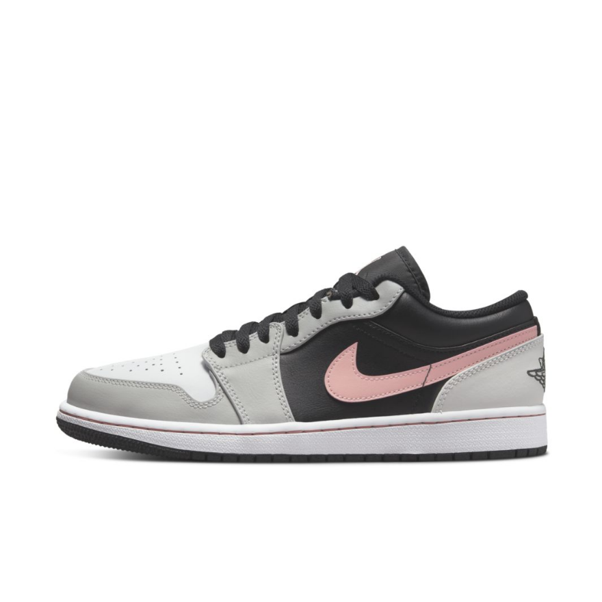Air Jordan 1 LowBlack/Bleached Coral/Grey Fog/White
