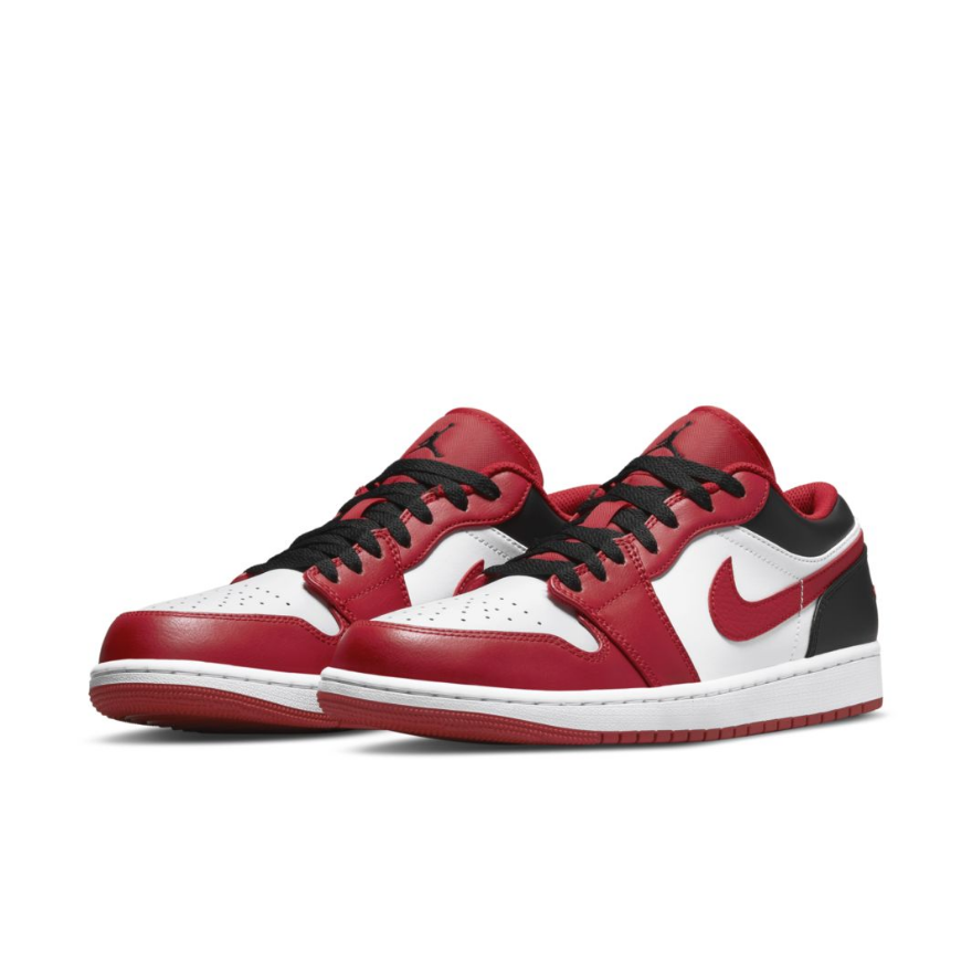 Air Jordan 1 LowWhite/Gym Red/Black