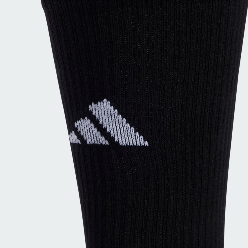 adidas Unisex Performance Cushioned Crew Grip Socks 3-PairsWhite / Black