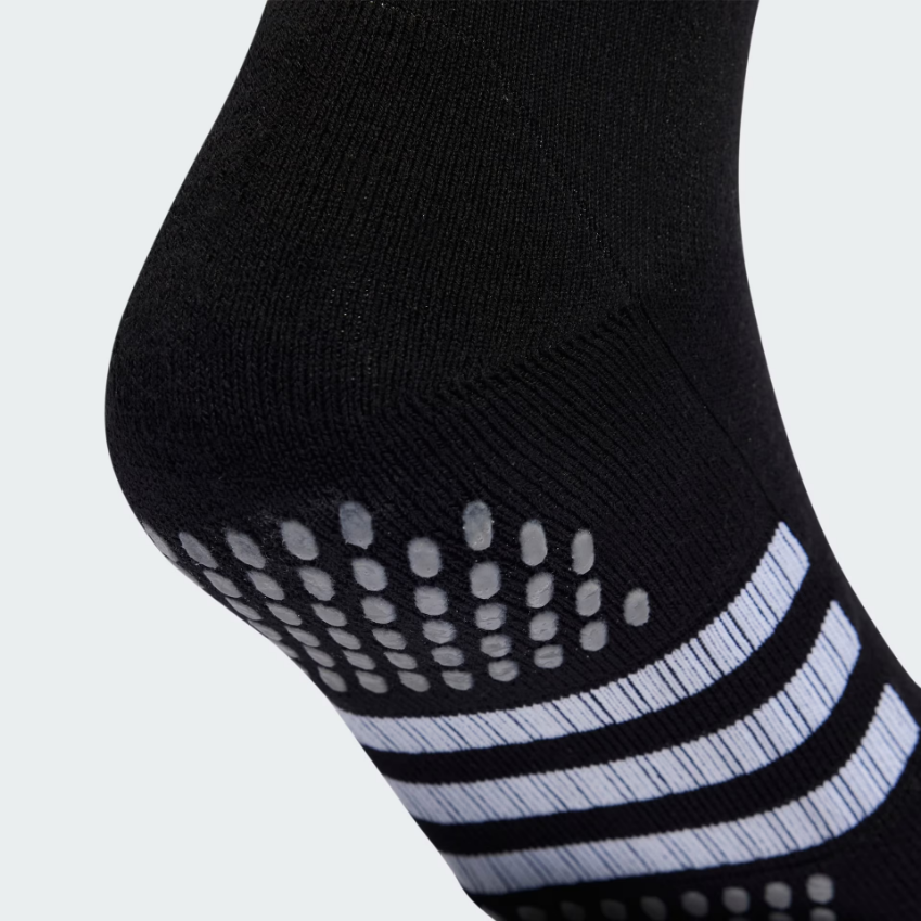 adidas Unisex Performance Cushioned Crew Grip Socks 3-PairsWhite / Black