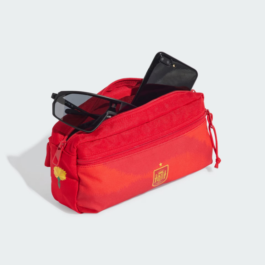 adidas Unisex Spain Football Waist BagBetter Scarlet / Bold Gold