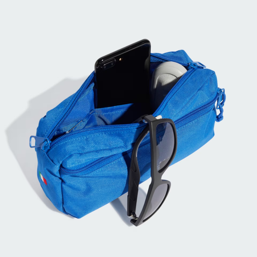 adidas Unisex Italy Football Waist BagBlue / White